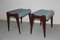 Mid-Century Italian Geometric Stools, Set of 2 2