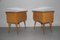 Italian Maple, Brass & Colored Glass Nightstands, 1960s, Set of 2, Image 8