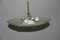 Mid-Century Italian Sandblasted Glass Chandelier 3