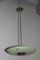 Lámpara de araña italiana Mid-Century de vidrio arenado, Imagen 4