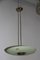 Mid-Century Italian Sandblasted Glass Chandelier 4