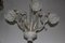 Lámpara de araña de cristal de Murano Reticello, años 40, Imagen 5