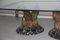 Brass, Marble & Glass Swan Coffee Table, 1970s, Image 9