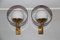 Vintage Acrylic Glass, Brass & Glass Sconces from Stilux, Set of 2 3