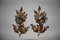 French Sculptural Metal Sconces, 1950s, Set of 2, Image 6