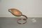 Vintage Tischlampe mit Fuß aus Kupfer & Schirm in Muschelschirm 2