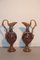 Italian Enamel Amphora Vases, 1940s, Set of 2 2