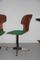 Sillas de escritorio vintage de madera curvada de Carlo Ratti, años 50. Juego de 4, Imagen 8