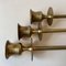Vintage German Brass Candleholders, Set of 6, Image 5