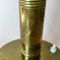 Large Vintage Scandinavian Brass Table Lamp with Glass Detail, Image 8