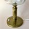 Large Vintage Scandinavian Brass Table Lamp with Glass Detail, Image 7