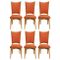 Mid-Century French Dining Chairs, Set of 6 6