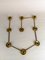 Brass Margareta Slingan Candleholder by Lars Holmstrom, 1950s 2