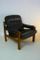 Danish Oak & Leather Easy Chair, 1970s 2