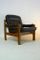 Danish Oak & Leather Easy Chair, 1970s 13