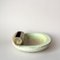 Large Mid-Century Swedish Lime Stoneware Shell Ashtray by Gunnar Nylund for Rorstrand, Image 5