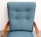 Chaise Wing Bleue, 1950s 8