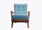 Blue Wing Chair, 1950s, Image 9