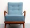 Chaise Wing Bleue, 1950s 2