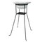 Black & White Metal Plant Stand, 1950s, Image 1