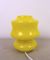 Vintage German Yellow Glass Table Lamp, 1960s, Image 8