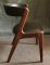 Danish Curved Teak and Leather Chair, 1960s, Image 3