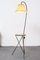 Mid-Century Floor Lamp with Table, 1950s 2