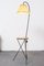 Mid-Century Floor Lamp with Table, 1950s, Image 2