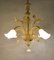 Lámpara de araña vintage de cristal de Murano, Imagen 5