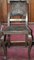Antike Esszimmerstühle aus geprägtem Leder, 1900er, 2er Set 10
