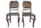 Antique Embossed Leather Dining Chairs, 1900s, Set of 2, Image 2