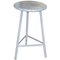 Mid-Century Industrial Hungarian Round Metal Stool, 1960s, Image 1