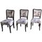 Art Deco Dining Chairs, 1930s, Set of 3 1