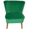 Vintage Green Cocktail Chair, 1950s 1