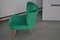 Chaise Cocktail Vintage Verte, 1950s 4