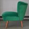 Chaise Cocktail Vintage Verte, 1950s 6