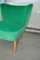 Vintage Green Cocktail Chair, 1950s 9