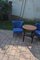 Blue Cocktail Chairs, 1950s, Set of 2 7