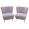 Pink Faux Fur Cocktail Chairs, Set of 2, Image 1