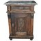 Table de Chevet ou Table d'Appoint Antique avec Plateau en Marbre, Allemagne 1