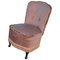 Vintage Pink Velour Boudoir Chair, 1950s, Image 1