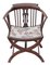 Antiker viktorianischer Beistellstuhl aus Mahagoni 11