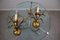 Hollywood Regency Gilt Metal Wall Lamps by Hans Kögl, 1960s, Set of 2 2