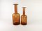 Vintage Glass Bottle Vases by Otto Breuer for Holmegaard, Set of 2 6