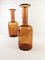 Vintage Glass Bottle Vases by Otto Breuer for Holmegaard, Set of 2 8