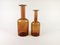 Vintage Glass Bottle Vases by Otto Breuer for Holmegaard, Set of 2 10
