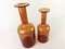 Vintage Glass Bottle Vases by Otto Breuer for Holmegaard, Set of 2 3