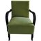 Art Deco Green Armchair, 1920s, Image 1