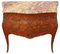 Vintage Bombe Kingwood Marquetry Chest of Drawers, Image 1