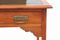 Antiker viktorianischer Schreibtisch aus Seidenholz mit Lederauflage 6